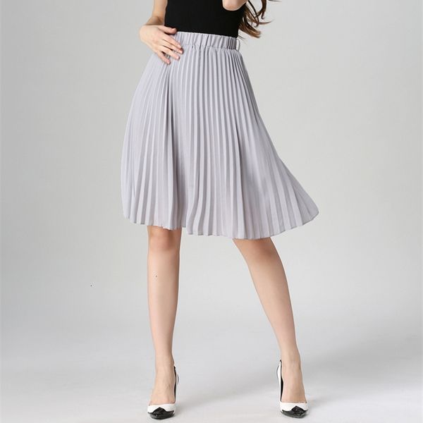 designer pleated skirt high waist women solid color chiffon a line vintage knee length elastic waist skirt spring autumn fashion skirts, Black
designer pleated skirt high waist women solid color chiffon a line vintage knee length elastic waist skirt spring autumn fashion skirts, Black