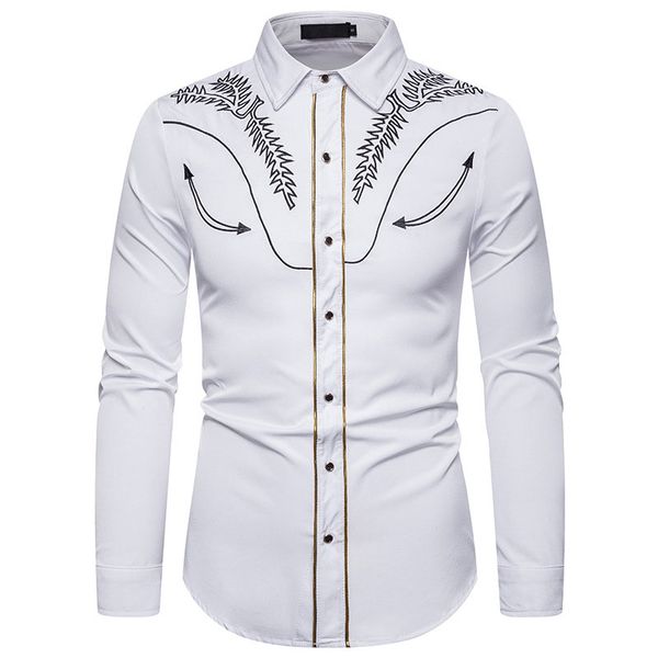 2019 now men fashion shirt comfortable casual slim fit clothing streetwear male social embroidery printed shirt business dress, White;black
2019 now men fashion shirt comfortable casual slim fit clothing streetwear male social embroidery printed shirt business dress, White;black