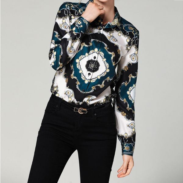 feitong women blouses and office lady slim thin wild waist shirt printing plus size blouse streetwear blusas mujer, White
feitong women blouses and office lady slim thin wild waist shirt printing plus size blouse streetwear blusas mujer, White