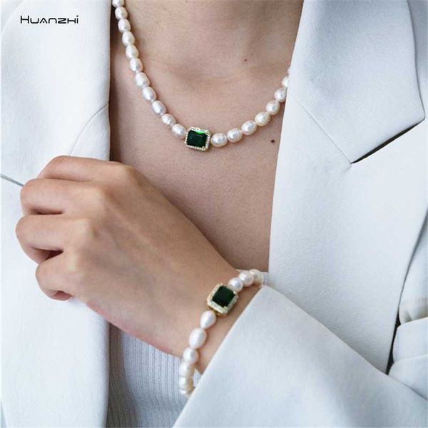 huanzhi 2020 new natural freshwater pearls geometric zircon multiple wearing methods vintage necklace for women party jewelry, Silver
huanzhi 2020 new natural freshwater pearls geometric zircon multiple wearing methods vintage necklace for women party jewelry, Silver