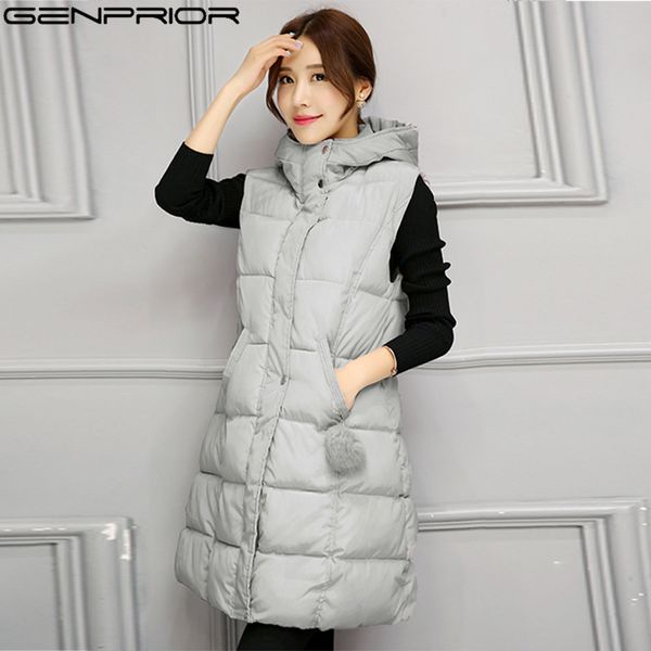 genprior 2017 winter new fashion women slim long vest down cotton coat warm zipper pocket large size vest coat female jacket top, Black;white
genprior 2017 winter new fashion women slim long vest down cotton coat warm zipper pocket large size vest coat female jacket top, Black;white