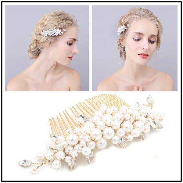slbridal golden стразы кристалл pearls свадебные волосы расческой свадебные аксессуары для волос bridesmaids головной убор, White;golden
slbridal golden стразы кристалл pearls свадебные волосы расческой свадебные аксессуары для волос bridesmaids головной убор, White;golden
