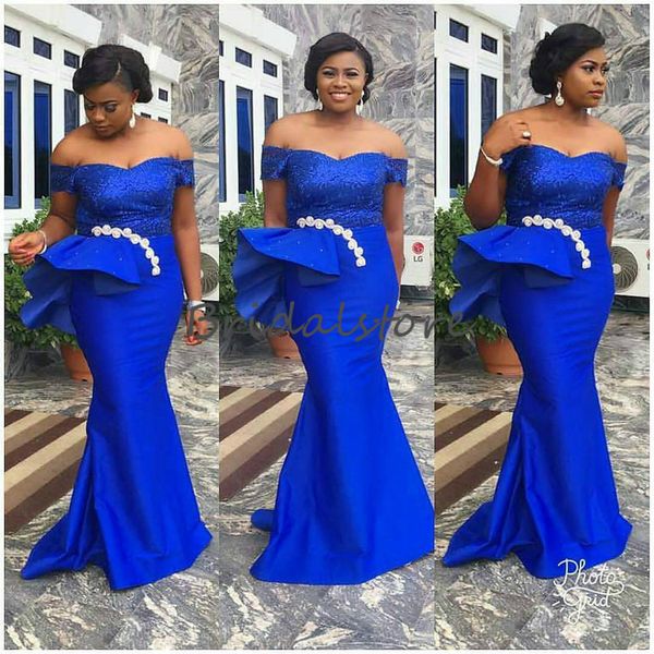 african mermaid evening gowns extra plus size off the shoulder royal blue prom dresses lace elegant 20148 red carpet celebrity gowns, Black;red
african mermaid evening gowns extra plus size off the shoulder royal blue prom dresses lace elegant 20148 red carpet celebrity gowns, Black;red
