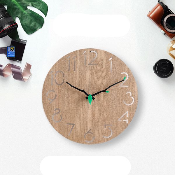 innovative simple nordic wall clock wooden round decorative clock generation mute
innovative simple nordic wall clock wooden round decorative clock generation mute