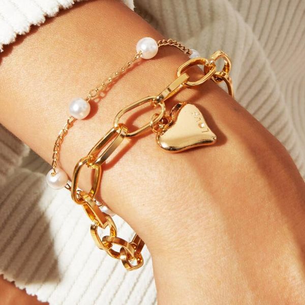 diezi punk brand couple twist gold silver color bracelets bangle for women pearl chain bracelets sets ladies jewelry gifts
diezi punk brand couple twist gold silver color bracelets bangle for women pearl chain bracelets sets ladies jewelry gifts