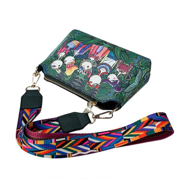 women girls printing single shoulder colorful straps handbag cross body new vintage bag simple travel simple bag
women girls printing single shoulder colorful straps handbag cross body new vintage bag simple travel simple bag