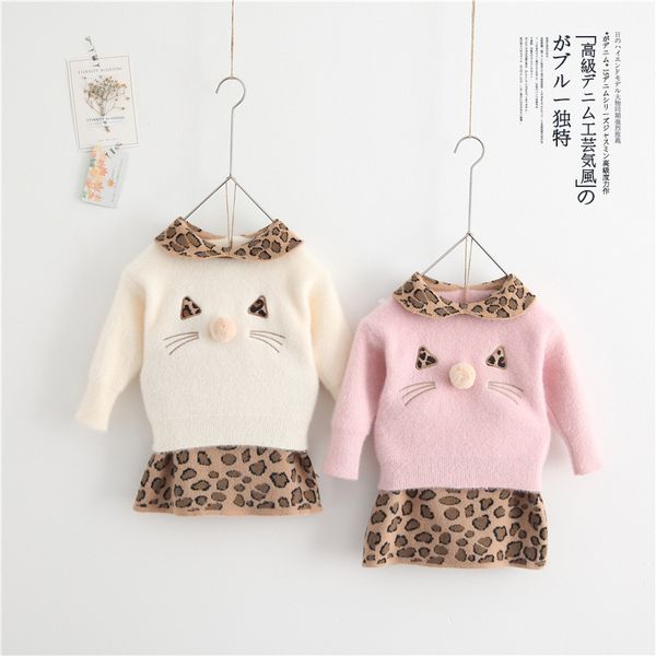 kids girls cartoon sweaters sets faux velvet cat character pullovers leopard knitted skirts 2019 children winter clothing, White
kids girls cartoon sweaters sets faux velvet cat character pullovers leopard knitted skirts 2019 children winter clothing, White