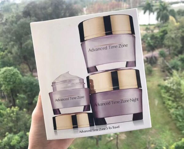 New Advanced Time Zone 3-to-travel Winkle Creme + Night Creme +eye Creme 3pcs Travel Exclusive Set Moisturizing Cream