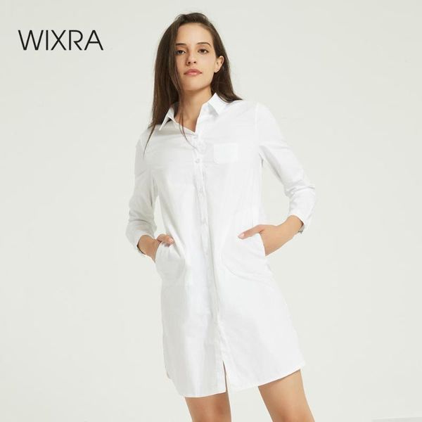 women's blouses & shirts wixra women solid slim white cotton blouse ladies elegant long sleeve pockets casual autumn spring
women's blouses & shirts wixra women solid slim white cotton blouse ladies elegant long sleeve pockets casual autumn spring
