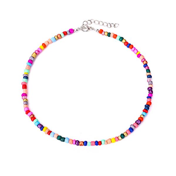 2019 new fashion colorful yellow black red beads choker necklace simple elegant summer necklace for women collar jewelry gift, Golden;silver
2019 new fashion colorful yellow black red beads choker necklace simple elegant summer necklace for women collar jewelry gift, Golden;silver
