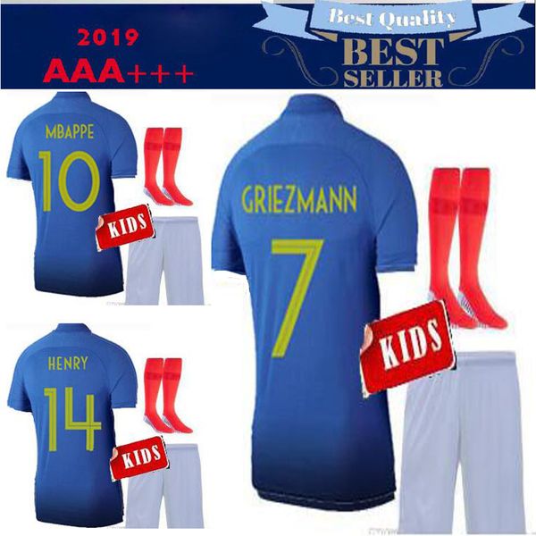 1919 2019 two tar 2 griezmann mbappe kid kit 2019 2020 france occer jer ey boy child centenary pogba football hirt maillot de foot
1919 2019 two tar 2 griezmann mbappe kid kit 2019 2020 france occer jer ey boy child centenary pogba football hirt maillot de foot