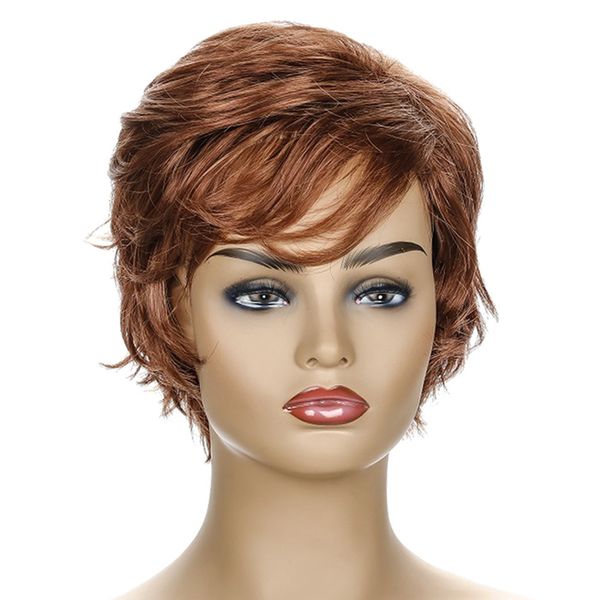 women wig realistic oblique bangs fluffy curly artificial high temperature fiber 9 inch 24cm, Black
women wig realistic oblique bangs fluffy curly artificial high temperature fiber 9 inch 24cm, Black