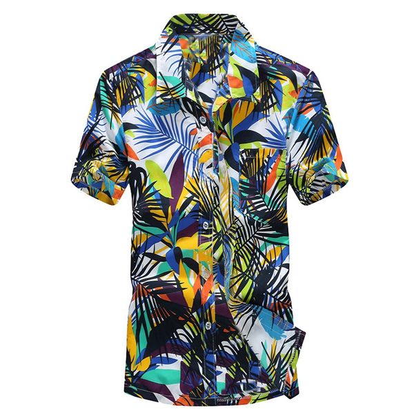 2019 men hawaiian print short men's shirt sports casual shirt beach quick dry blouse blouse camisa masculina camicia uomo, White;black
2019 men hawaiian print short men's shirt sports casual shirt beach quick dry blouse blouse camisa masculina camicia uomo, White;black