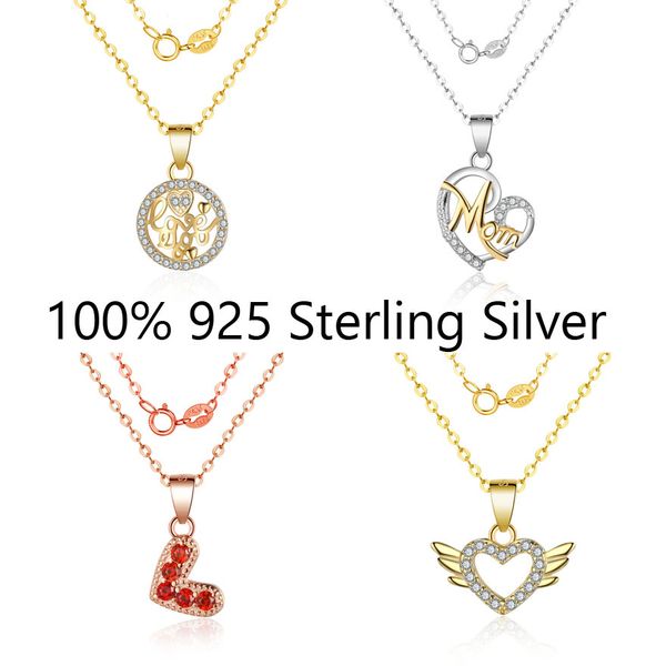 fabulous 100% real 925 sterling silver love you heart mom zircon charm pendant necklace for women female bijoux
fabulous 100% real 925 sterling silver love you heart mom zircon charm pendant necklace for women female bijoux