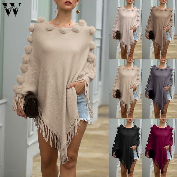 womail puffer ball tassel irregular hem casual knit sweater winter fashion women o-neck solid loose pull femme nouveaute, Black
womail puffer ball tassel irregular hem casual knit sweater winter fashion women o-neck solid loose pull femme nouveaute, Black
