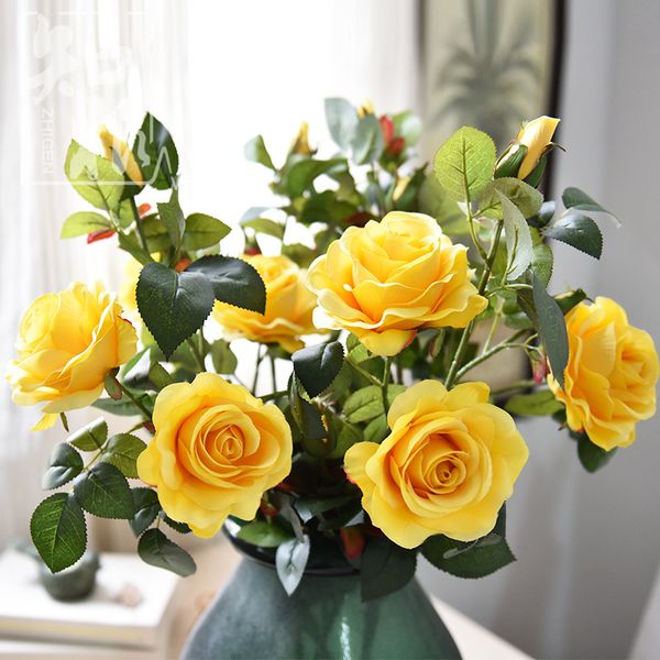 simulated rose fake silk flower high simulated garden forest rose home decoration flower living room bouquet
simulated rose fake silk flower high simulated garden forest rose home decoration flower living room bouquet