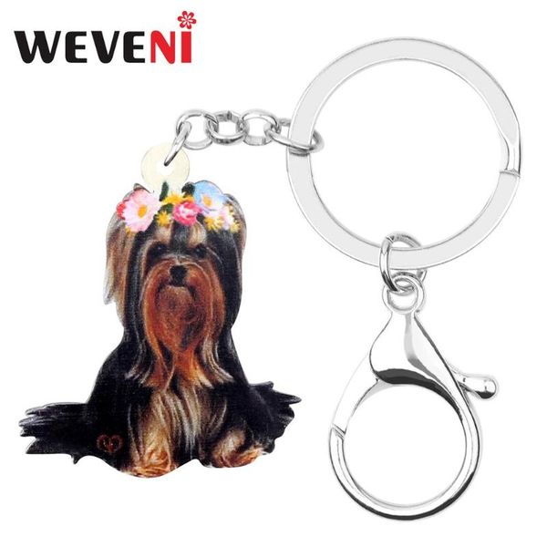 weveni акриловый цветок йоркширский терьер брелки брелки кольца cute pet украшения для женщин девушки чар подарка украшения, Silver
weveni акриловый цветок йоркширский терьер брелки брелки кольца cute pet украшения для женщин девушки чар подарка украшения, Silver