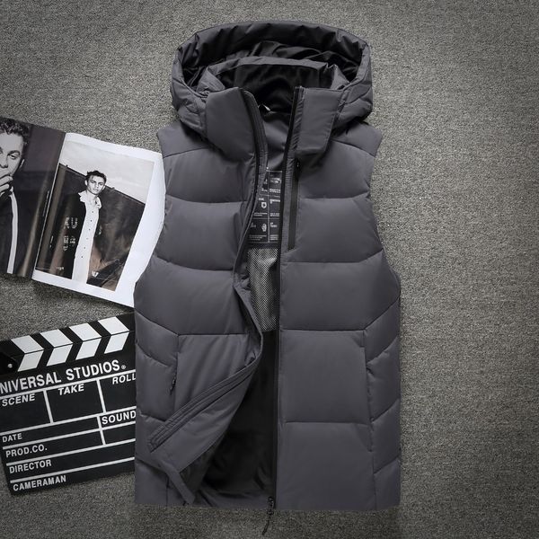 down vest men fashion brand sleeveless white duck down jacket men thicken warm waistcoat, Black
down vest men fashion brand sleeveless white duck down jacket men thicken warm waistcoat, Black