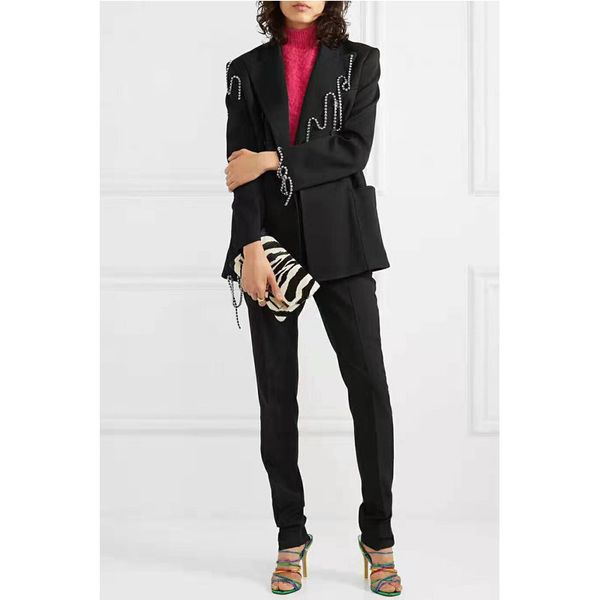 women's suits & blazers 2021 autumn and winter fashion wool casual suit clothing female temperament wild decorative, White;black
women's suits & blazers 2021 autumn and winter fashion wool casual suit clothing female temperament wild decorative, White;black