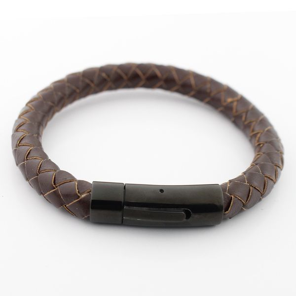 8mm retro genuine leather bracelet for men never fade stainless steel black magnet clasp bangles, Golden;silver
8mm retro genuine leather bracelet for men never fade stainless steel black magnet clasp bangles, Golden;silver