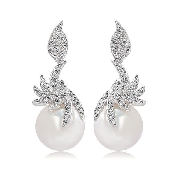 shining white zircon pearl drop earrings fine 925 sterling silver needle jewelry wedding dangle earrings for women gril gift, Golden;silver
shining white zircon pearl drop earrings fine 925 sterling silver needle jewelry wedding dangle earrings for women gril gift, Golden;silver