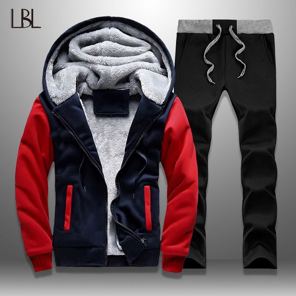 lbl casual mens tracksuit winter patchwork men set thick fleece jackets + pants 2 pieces sets warm hoodie suitsmen's sportswear, Gray
lbl casual mens tracksuit winter patchwork men set thick fleece jackets + pants 2 pieces sets warm hoodie suitsmen's sportswear, Gray
