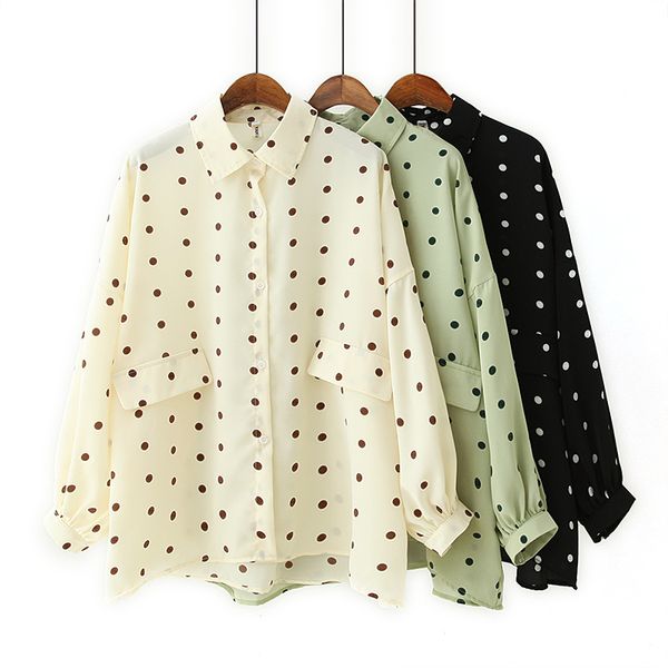 лето плюс размер рубашки 5xl 6xl 7xl 8xl 9xl бюст 150 см мода женщины кнопка лацкан с длинным рукавом свободные шифон горошек рубашка, White
лето плюс размер рубашки 5xl 6xl 7xl 8xl 9xl бюст 150 см мода женщины кнопка лацкан с длинным рукавом свободные шифон горошек рубашка, White