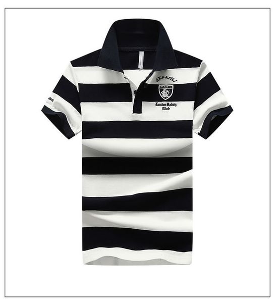 Summer Designer Embroidery Polo Fashion Lapel Neck Short Sleeve Tees Casual Striped Mens Tees
Summer Designer Embroidery Polo Fashion Lapel Neck Short Sleeve Tees Casual Striped Mens Tees