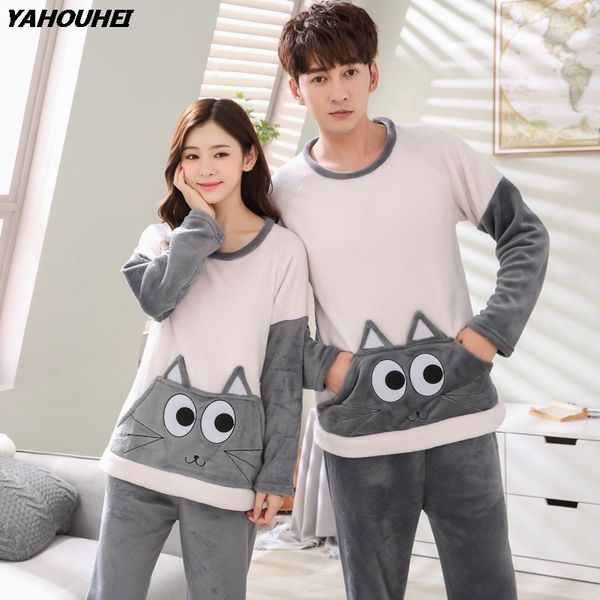 2018 winter couple thick warm flannel pajama sets for women long sleeve cute cartoon coral velvet pyjama men loungewear homewear, Blue;gray
2018 winter couple thick warm flannel pajama sets for women long sleeve cute cartoon coral velvet pyjama men loungewear homewear, Blue;gray