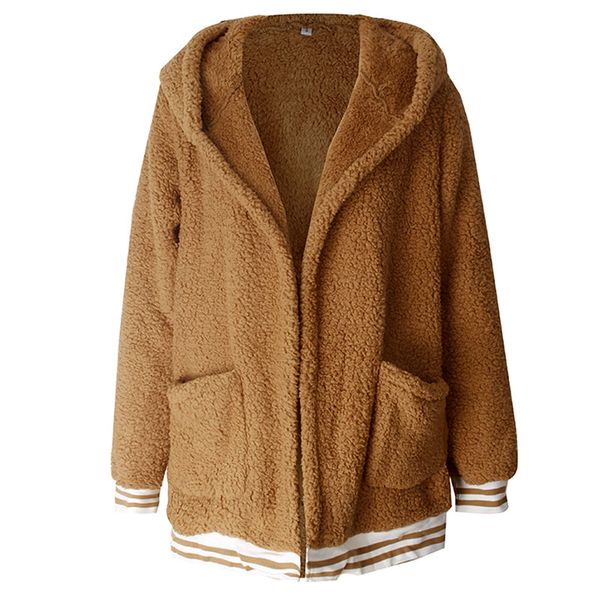 autumn winter hooded pockets female plush outwear women's popular ladies streetwear solid color warm overcoat 2020 vestidos, Black
autumn winter hooded pockets female plush outwear women's popular ladies streetwear solid color warm overcoat 2020 vestidos, Black