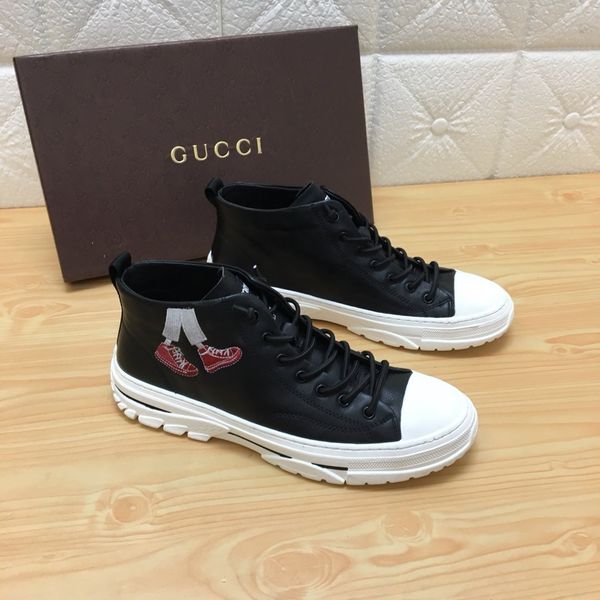 2019 new fashion men's casual shoes luxury designer sneakers leather embroidery party wedding travel shoes qqq, Black
2019 new fashion men's casual shoes luxury designer sneakers leather embroidery party wedding travel shoes qqq, Black