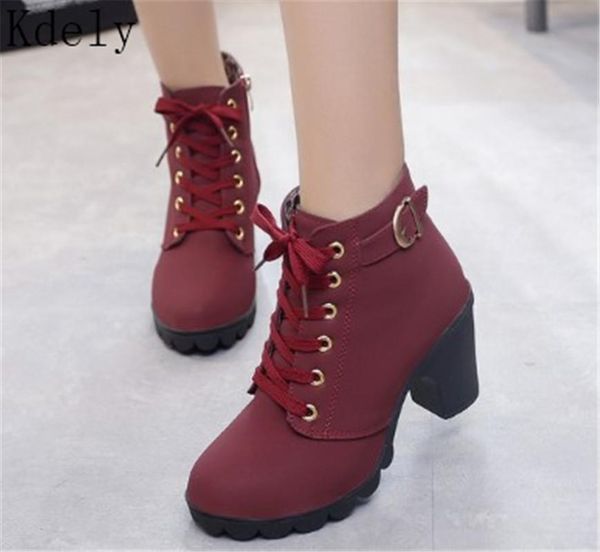 4colour winter casual women pumps warm ankle boots waterproof high heels women snow boots shoes botas plus35-41, Black 
4colour winter casual women pumps warm ankle boots waterproof high heels women snow boots shoes botas plus35-41, Black
