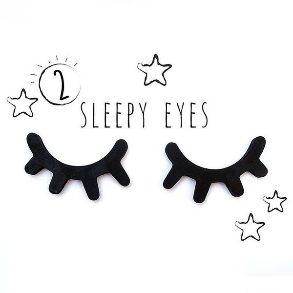 2pcs/set creative wood wall sticker diy eyelash closed eye wall decal kid baby room decor #252621, Silver
2pcs/set creative wood wall sticker diy eyelash closed eye wall decal kid baby room decor #252621, Silver