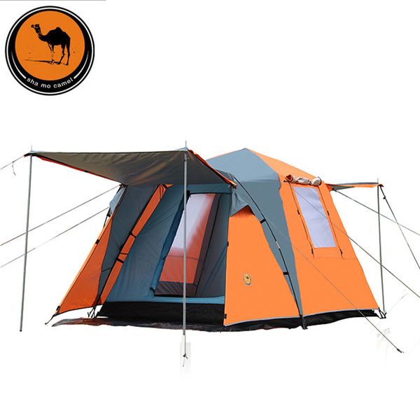 desert camel large outdoor recreation camping tent 4 person double layer rainproof windproof tourist party awning automatic tent
desert camel large outdoor recreation camping tent 4 person double layer rainproof windproof tourist party awning automatic tent