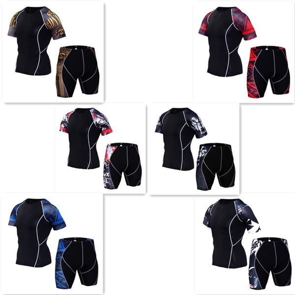 summer men sportswear sweatsuit elastic compression tights short sleeve swearshirt running jogger fitness outfit gym clothing, Black;blue
summer men sportswear sweatsuit elastic compression tights short sleeve swearshirt running jogger fitness outfit gym clothing, Black;blue