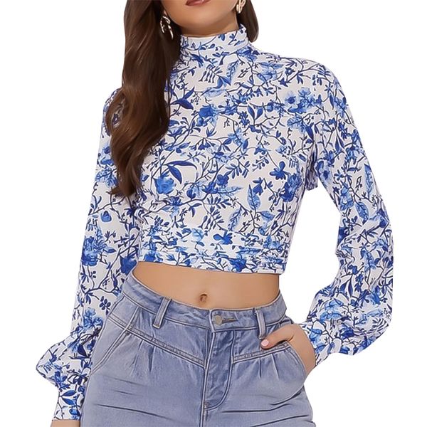 new blouses woman 2019 chiffon ruffled women's printed halter long sleeve women vadim see through women shirt, White
new blouses woman 2019 chiffon ruffled women's printed halter long sleeve women vadim see through women shirt, White