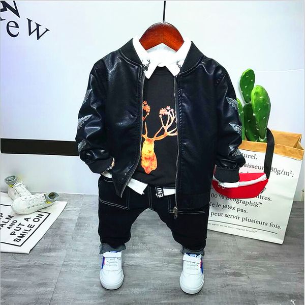 baby boy clothes sets toddler kids clothing set boys baby clothes faux leather coat+t-shirt+shirts+jeans 4pcs boys suits 2-6year, White
baby boy clothes sets toddler kids clothing set boys baby clothes faux leather coat+t-shirt+shirts+jeans 4pcs boys suits 2-6year, White