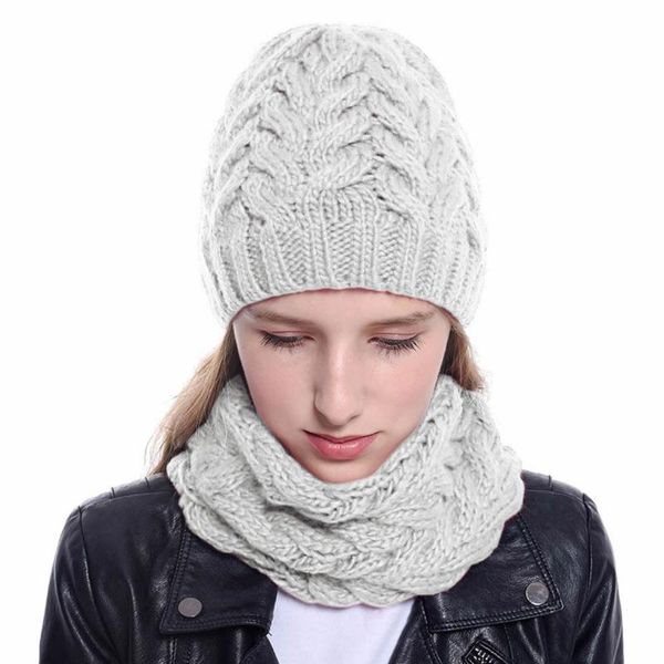 new winter women hat scarf set long size knitted cap casual beanies for women beanie solid bonnet skullies cap, Blue;gray
new winter women hat scarf set long size knitted cap casual beanies for women beanie solid bonnet skullies cap, Blue;gray