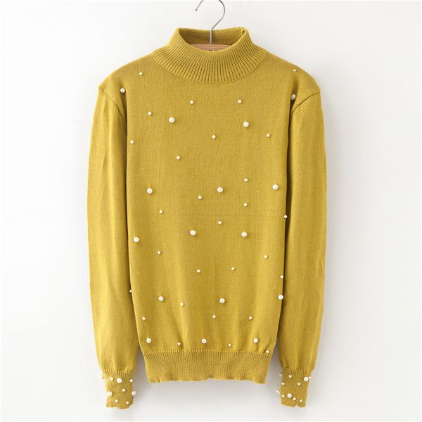 Autumn Slim Femme Elasticity Pullovers Women Turtleneck Pearl Elements Knitted Sweater Jumper Pullover Female Top Ladies Blouse
Autumn Slim Femme Elasticity Pullovers Women Turtleneck Pearl Elements Knitted Sweater Jumper Pullover Female Top Ladies Blouse