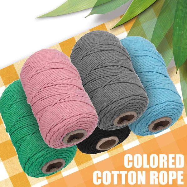 3mm 100% cotton cord colorful cord rope beige twisted craft macrame string diy home textile wedding decorative supply 200yards, Black;white
3mm 100% cotton cord colorful cord rope beige twisted craft macrame string diy home textile wedding decorative supply 200yards, Black;white
