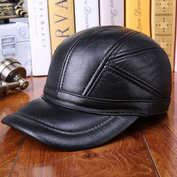 2019 new arrival winter warm genuine real cowhide leather hat men's middle-aged outdoor quilted with ear protection leather cap, Blue;gray
2019 new arrival winter warm genuine real cowhide leather hat men's middle-aged outdoor quilted with ear protection leather cap, Blue;gray