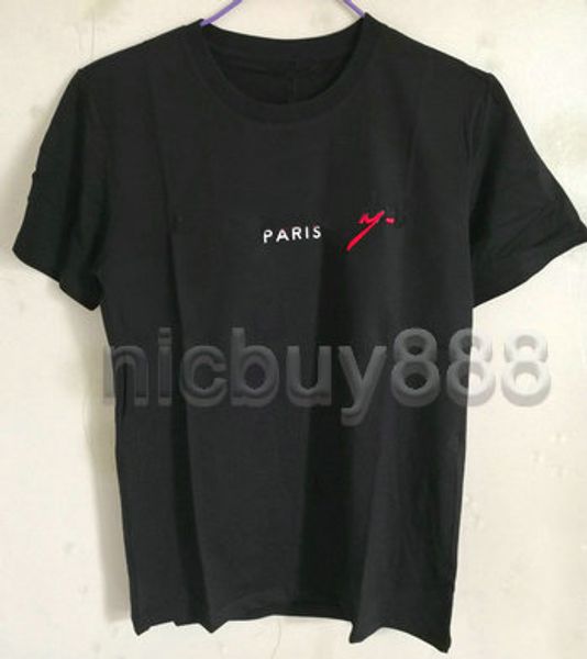 version fashion designer luxury give men clothing t-shirt paris red embroidery letter print tshirt casual cotton tee t shirt, White;black
version fashion designer luxury give men clothing t-shirt paris red embroidery letter print tshirt casual cotton tee t shirt, White;black