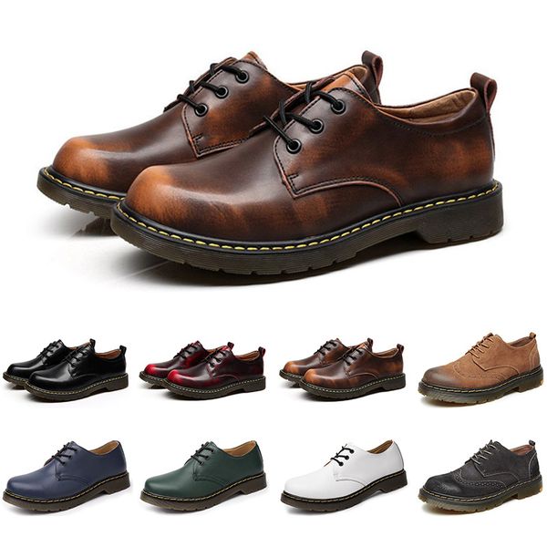 2020 designer casual shoes men leather black white blue brown business fashion platform flat party mens trainers sneaker size 38-45 color23
2020 designer casual shoes men leather black white blue brown business fashion platform flat party mens trainers sneaker size 38-45 color23