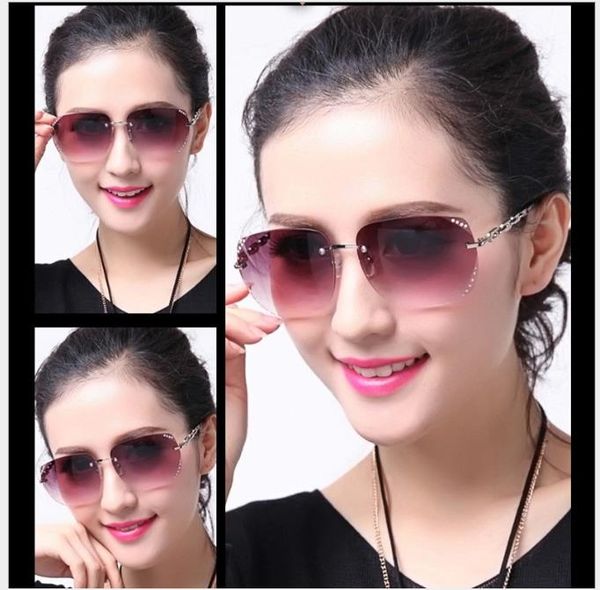 new glasses fashion frameless sunglasses female stars cut edges and drill large frame glasses sunglasses female sunglasses, White;black
new glasses fashion frameless sunglasses female stars cut edges and drill large frame glasses sunglasses female sunglasses, White;black