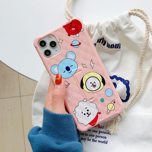 luxury design cartoon bt21 phone case for iphone 11 pro xs max 7 x xr 6 8plus koala rabbit animal soft back cover silicone fundas
luxury design cartoon bt21 phone case for iphone 11 pro xs max 7 x xr 6 8plus koala rabbit animal soft back cover silicone fundas