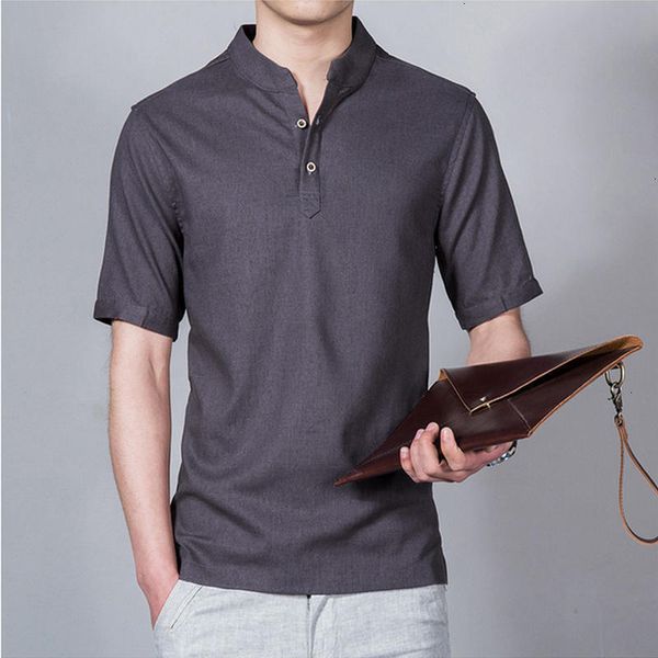 summer 2019 chinese fashion men's new shirt short sleeve linen short sleeve business social shirt, White;black
summer 2019 chinese fashion men's new shirt short sleeve linen short sleeve business social shirt, White;black