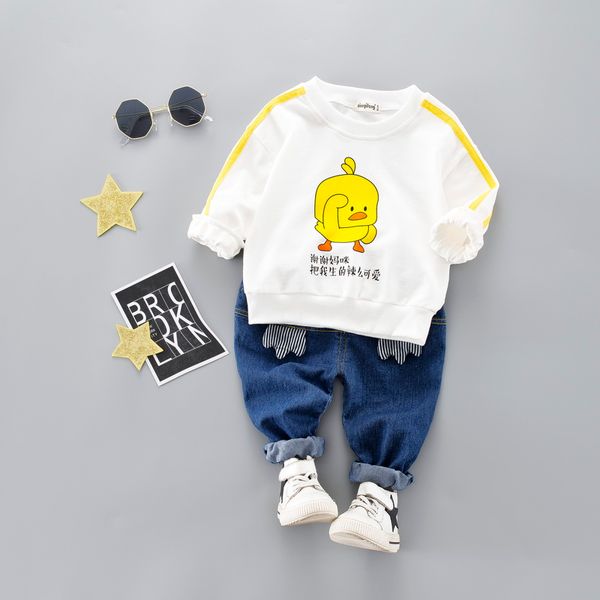 boy girl clothes cute duck t-shirt jeans two-piece suit kids brand children's 2pcs cotton clothing sets 2019 ing, White
boy girl clothes cute duck t-shirt jeans two-piece suit kids brand children's 2pcs cotton clothing sets 2019 ing, White
