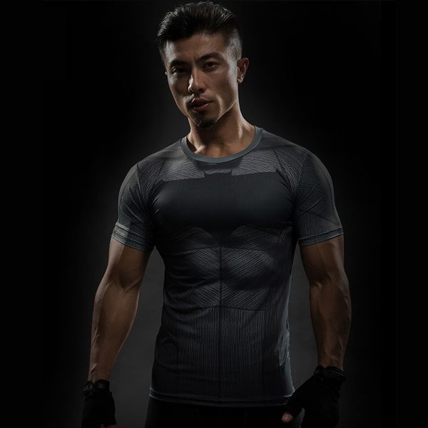 designer men's short sleeve 3d t-shirt men's captain american superman fitness compression t-shirt punisher mma, White;black
designer men's short sleeve 3d t-shirt men's captain american superman fitness compression t-shirt punisher mma, White;black