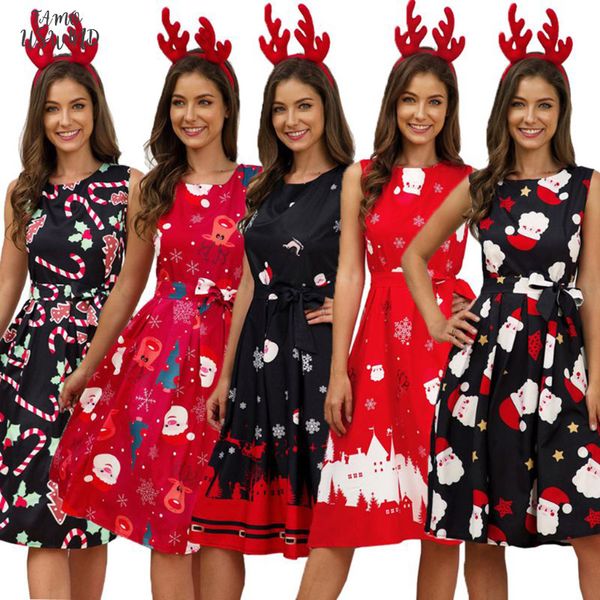plus size woman vintage dress santa christmas xmas printed o neck sleeveless swing dress women clothing hot, Black;gray
plus size woman vintage dress santa christmas xmas printed o neck sleeveless swing dress women clothing hot, Black;gray