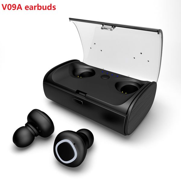 v09a tws twins bluetooth earbuds mini wireless earphones headset with mic stereo v4.2 headphone for cell phones with retail package
v09a tws twins bluetooth earbuds mini wireless earphones headset with mic stereo v4.2 headphone for cell phones with retail package